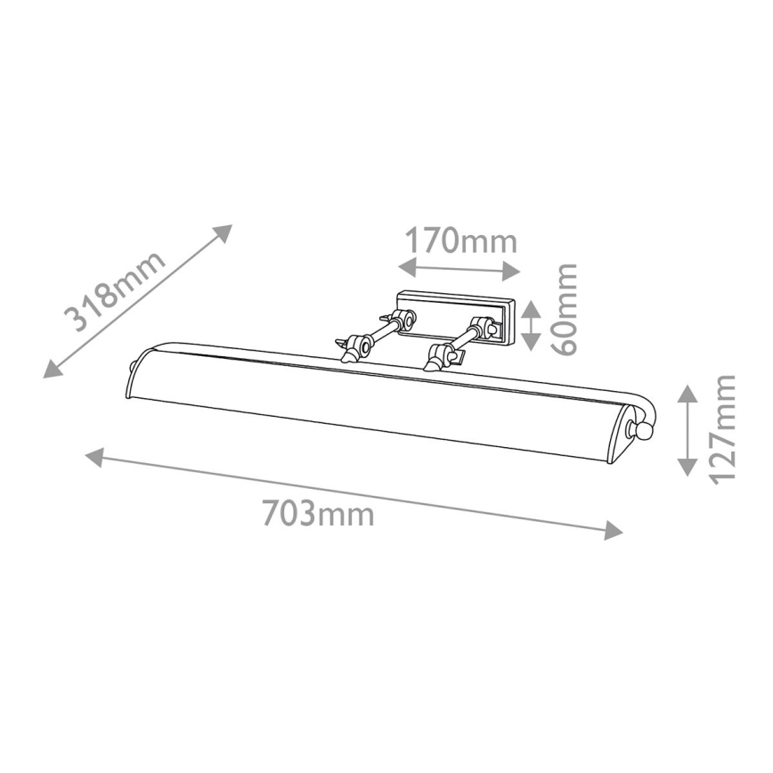 Elstead - WINCHFIELD Picture Light 4xE14/40W/230V Black